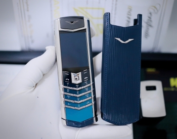 Vertu Signature S Steel Blue Aligator